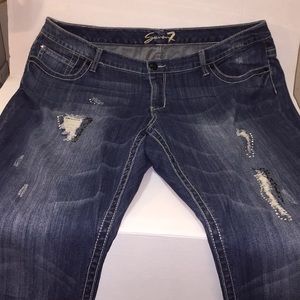 Preworn distress women seven7 Jeans